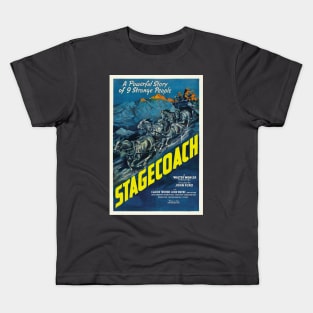 Stagecoach Movie Poster Kids T-Shirt